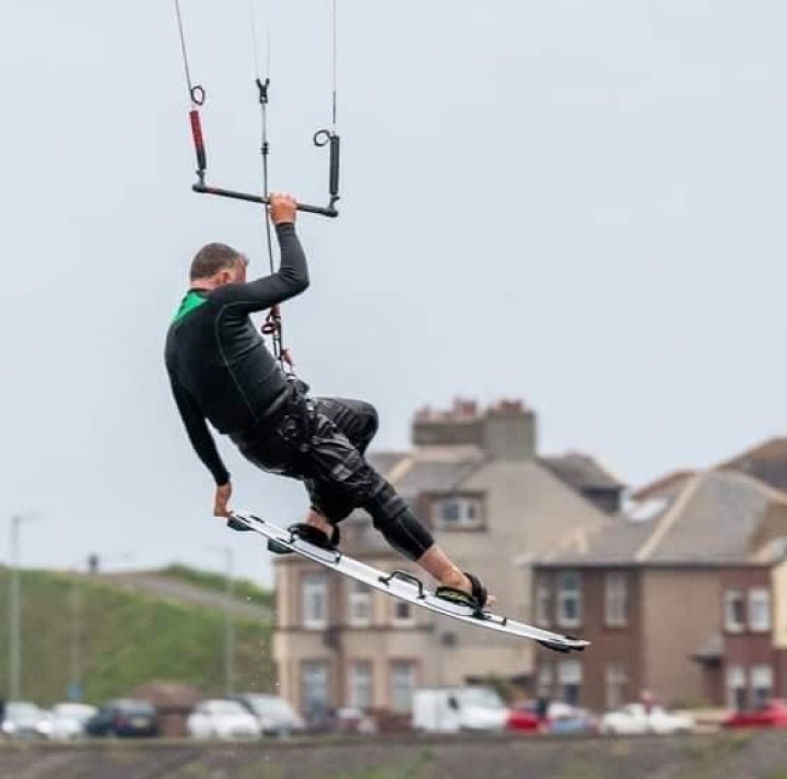 Beyond The Edge riding kitesurfing photograph