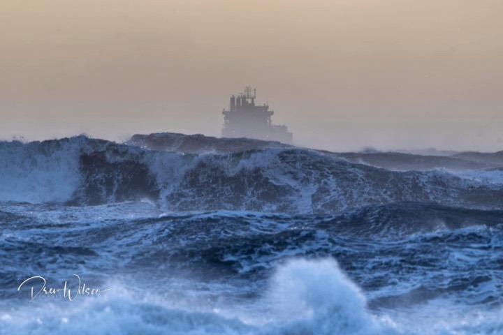Beyond The Edge conditions photograph — Photo: Drew Wilson · Storm Éowyn