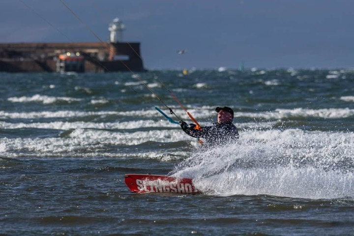 Beyond The Edge riding kitesurfing photograph