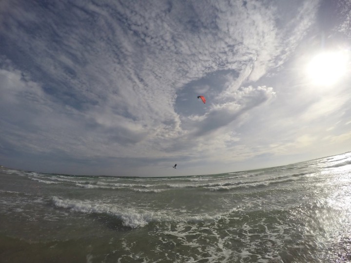 Beyond The Edge riding kitesurfing photograph