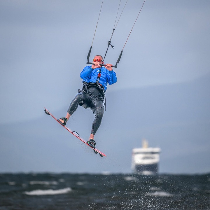Beyond The Edge riding kitesurfing photograph