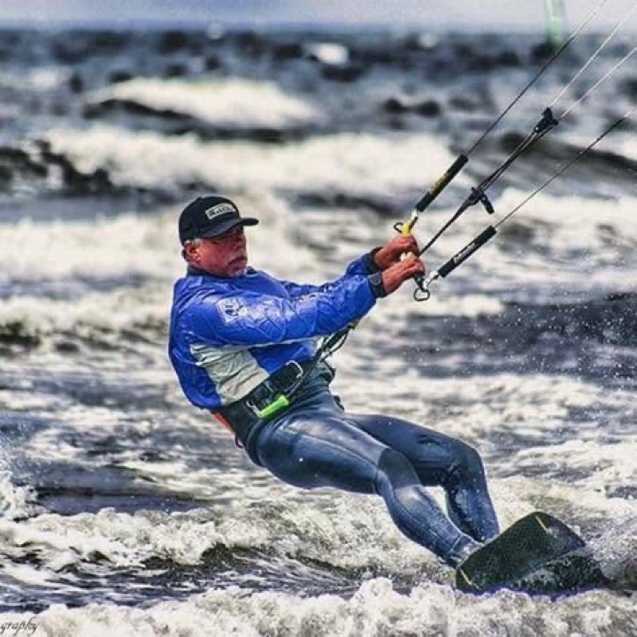 Beyond The Edge riding kitesurfing photograph