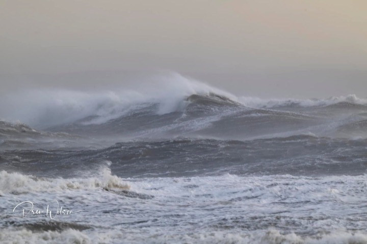Beyond The Edge conditions photograph — Photo: Drew Wilson · Storm Éowyn